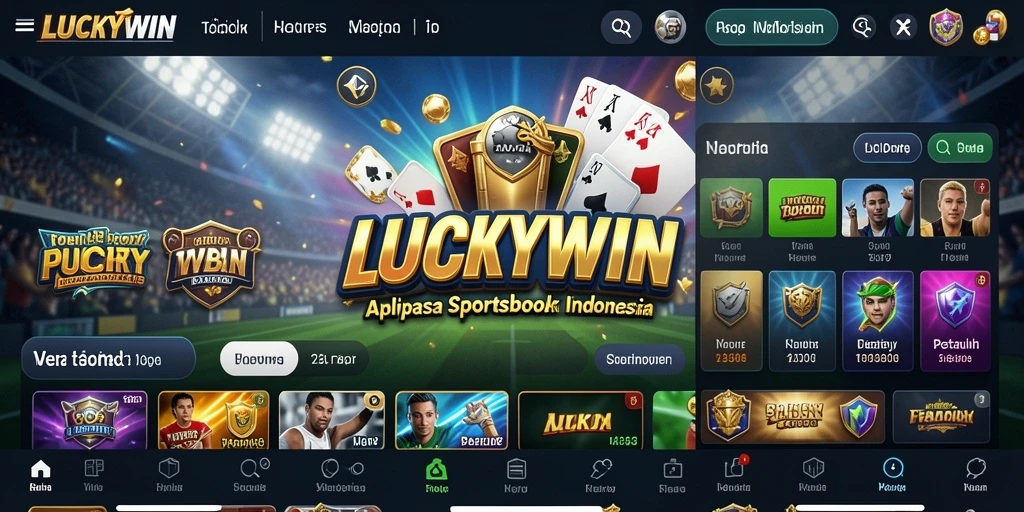 Tampilan menarik dari gameplay taruhan di LUCKYWIN.