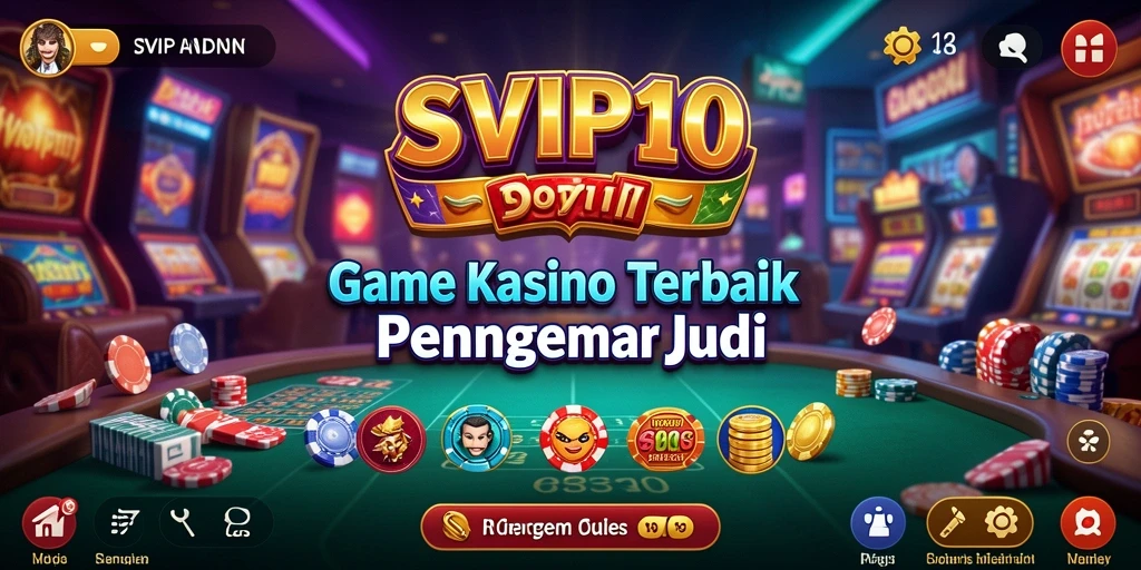 Tampilan gameplay SVIP10 yang menarik dengan grafis kasino yang hidup.