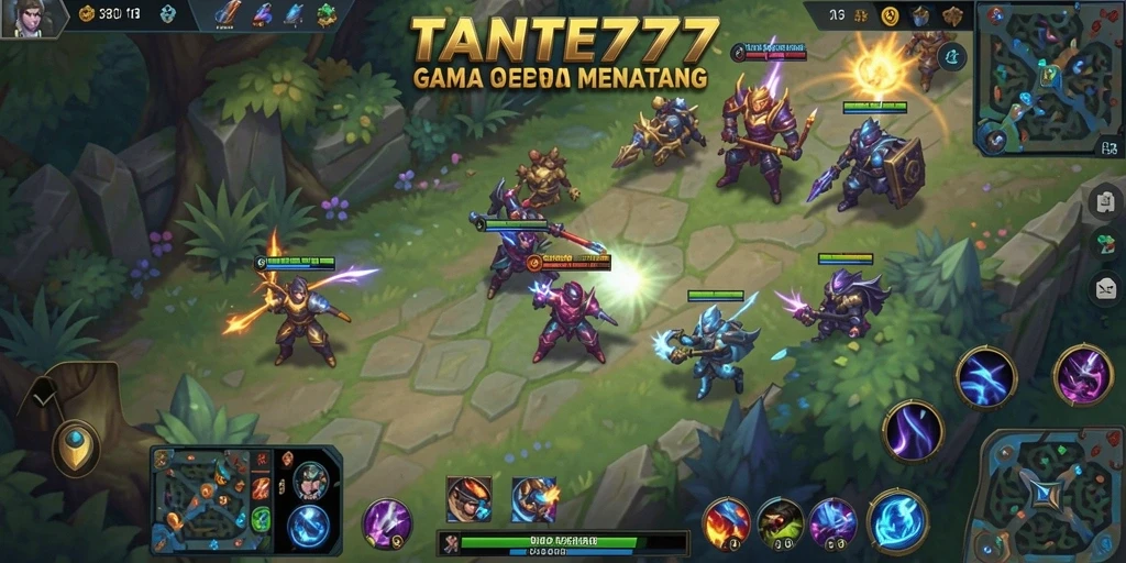 Tampilan bermain TANTE777 dengan aksi intens dan karakter unik.